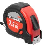 Рулетка Status magnet fixation, 7,5 м х 25 мм, обрезиненный корпус, зацеп с магнитом// Matrix