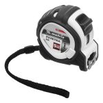 Рулетка Neon, 5 м x 25 мм, обрезиненный корпус, 3 фиксации, PRO// Matrix