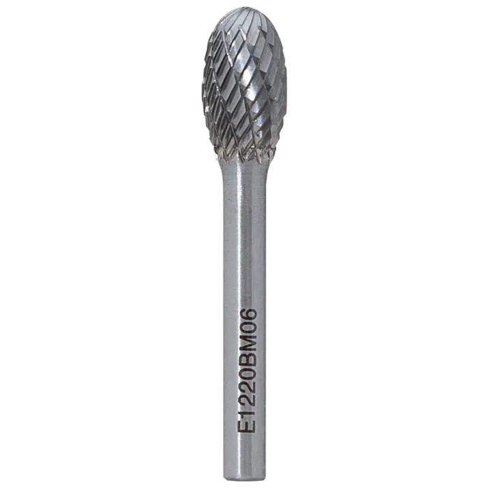 Борфреза овальная E 08х13 M06L250 двойная насечка, удлиненная