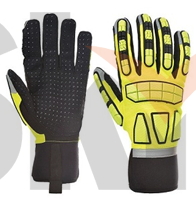 XL Защитные трикотажные перчатки JWMG-926 North Pole  Jeta Safety с покрытием из термопласта