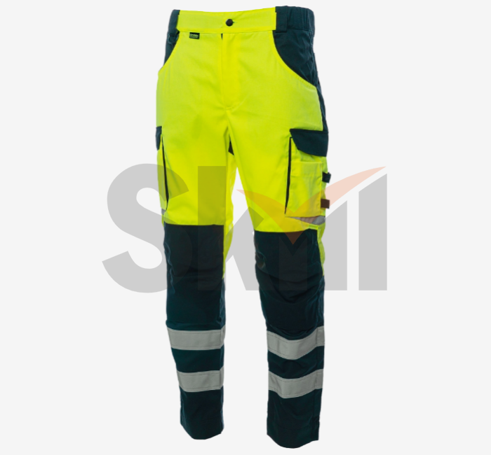 Летние сигнальные брюки Brodeks KS 309, желтый/черный