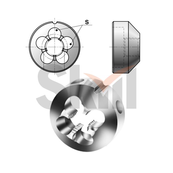 Плашка Bucovice Tools М10х1,5 HSS 25х14мм 249100