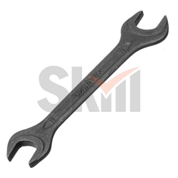 Ключ рожковый,17 х 19 мм, CrV, фосфатированный Сибртех