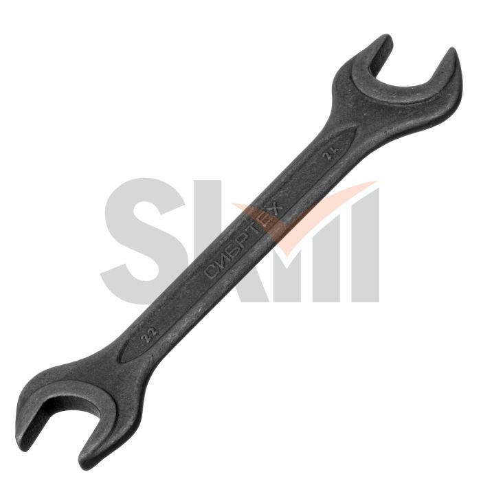 Ключ рожковый, 22 х 24 мм, CrV, фосфатированный Сибртех