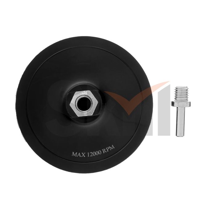 Насадка для дрели и УШМ с липучкой, 125 мм, усиленная (TPU) Matrix