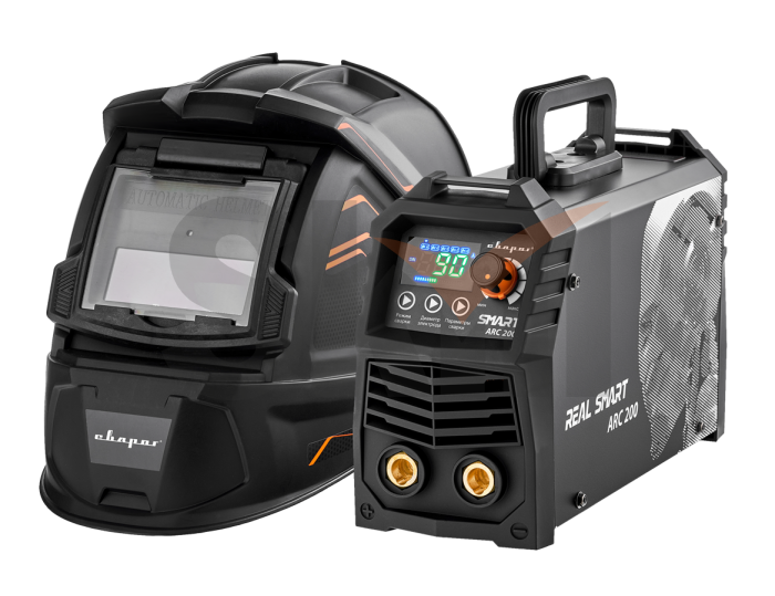 REAL SMART ARC 200 BLACK (Z28303) (маска хамелеон+краги+электроды)