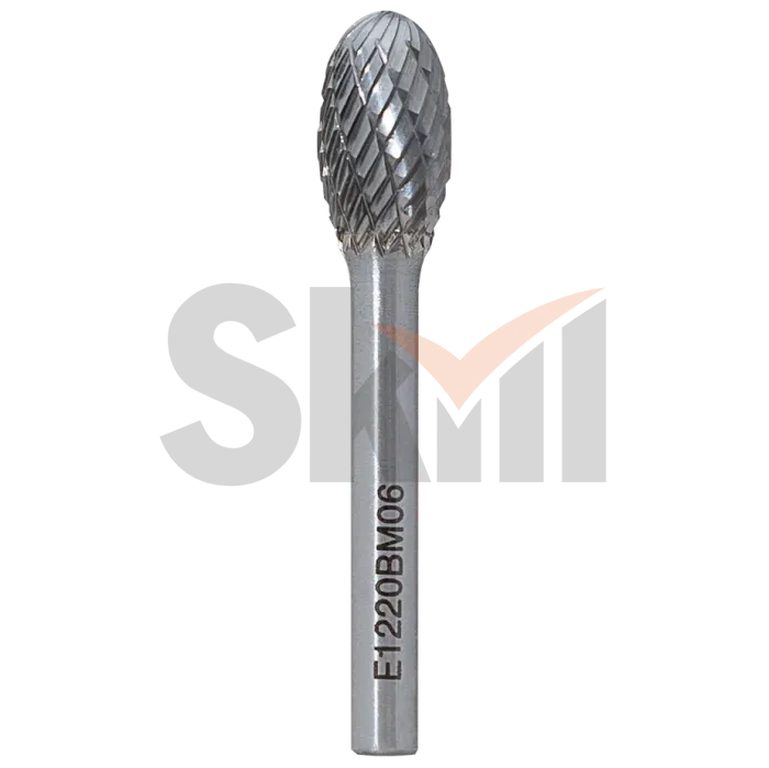Борфреза овальная E 16х25 M06 двойная насечка с покрытием