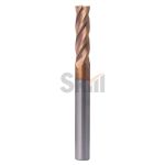 Концевая фреза с пл.торцом черновая 4 зуба, HRC 55, TiSiN, 25х45х25х100