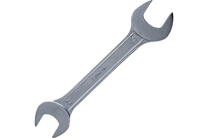 Ключ гаечный с открытым зевом двусторонний 27х30