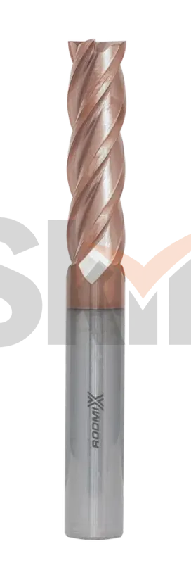 Концевая фреза с плоским торцом 4 зуба, HRC 55, TiSiN 10х25х75