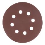Круг абразивный на ворсовой подложке под "липучку", перфорированный, P 400, 125 мм, 5 шт.// Matrix
