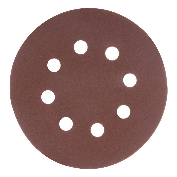 Круг абразивный на ворсовой подложке под "липучку", перфорированный, P 400, 125 мм, 5 шт.// Matrix