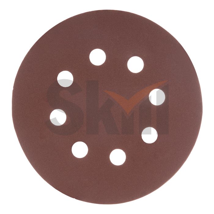 Круг абразивный на ворсовой подложке под "липучку", перфорированный, P 400, 125 мм, 5 шт.// Matrix