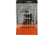 Набор сверл по металлу НС17 от 1 до 9,5 шаг 0,5-1, 10шт. Р6М5