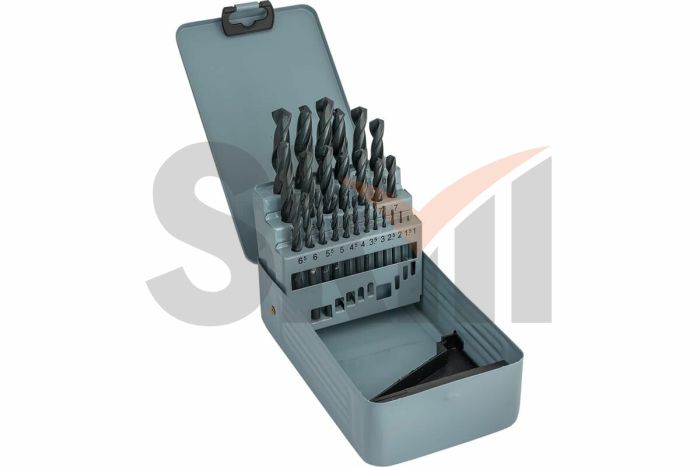 Набор сверл по металлу НС19И от 1 до 10 шаг 0,5, 19шт. Р6М5