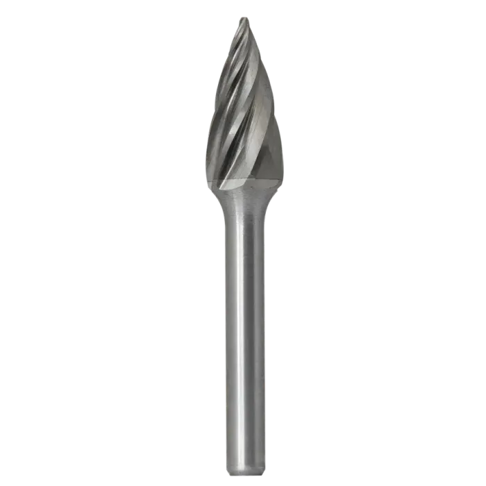 Борфреза параболическая с точечным торцом G 04х13 M03 насечка по алюминию