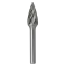 Борфреза параболическая с точечным торцом G 05х13 M03 насечка по алюминию