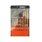 Набор сверл по металлу НС42 от 2 до 8 шаг 0,5, 13шт. Р6М5 TiN