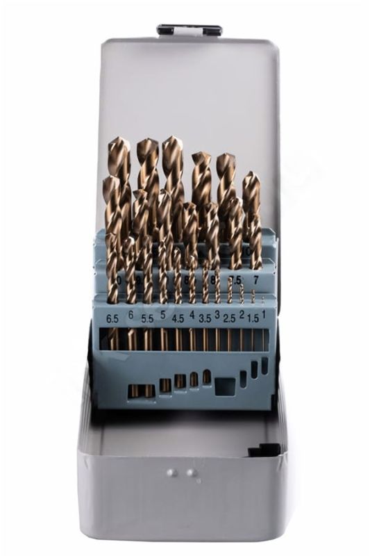 Набор сверл по металлу НСК25 от 1 до 13 шаг 0,5, 25шт. Р6М5К5 А1