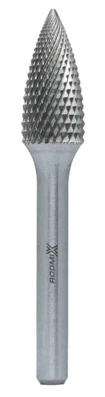 Борфреза параболическая с точечным торцом G 06х13 M03 алмазная насечка