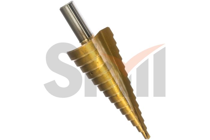 Сверло ступенчатое ф4-30 мм, шаг 2 мм  TIN (Подвес/Блистер ИПК)