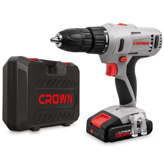 Аккумуляторный шуруповерт CROWN CT21056LH-2 BMC