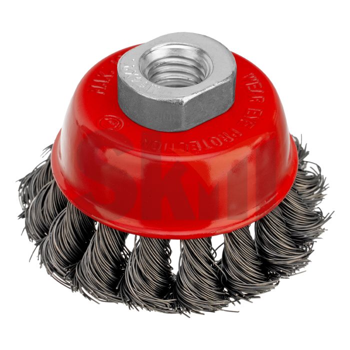 Щетка для УШМ, 65 мм, М14, "чашка", крученая проволока 0.35 мм Matrix