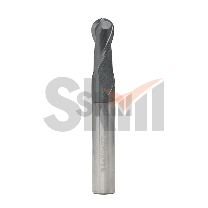 Концевая сферическая фреза 2 зуба, HRC 45, AlTiN 1,5х3х50 R0,75