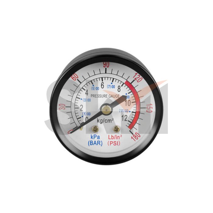 Манометр 50 мм, 12,5 бар 1/4" M AERO