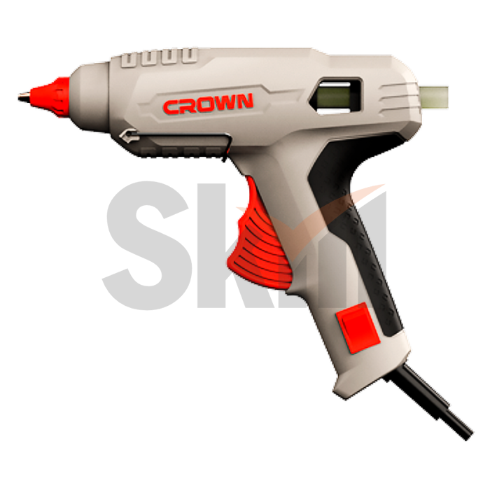CT19026 CROWN Пистолет клеевой 30В, стержень 7мм, 8-12г/мин