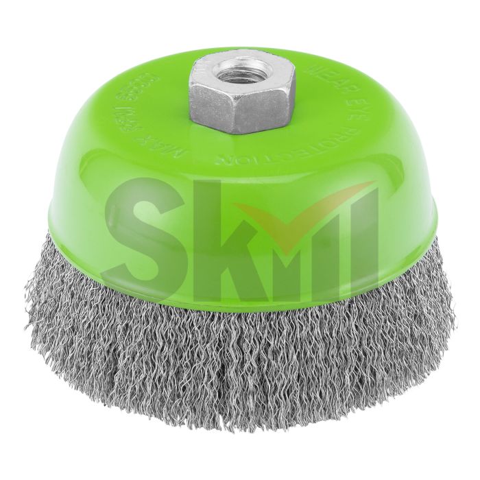 Щетка для УШМ, 125 мм, М14, "чашка", витая проволока Сибртех