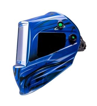 Маска сварщика КОРУНД МЕГА "синяя" (ф-р MEGA LED 2) без коробки