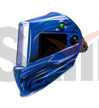 Маска сварщика КОРУНД МЕГА "синяя" (ф-р MEGA LED 2) без коробки