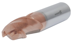 Концевая сферическая фреза 2 зуба, HRC 55, TiSiN 5x10x50 R2,5