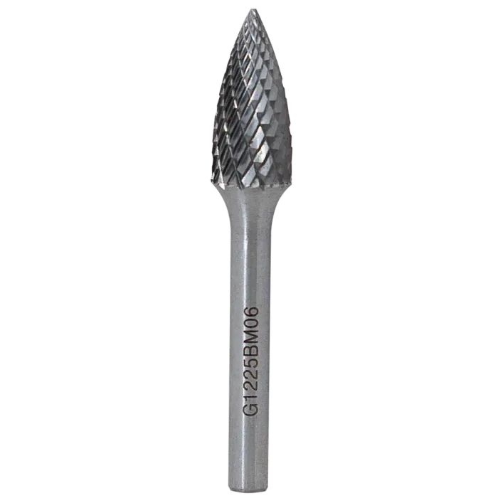 Борфреза параболическая с точечным торцом G 14х25 M08 двойная насечка