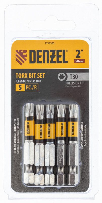 Бита T30x50, 5 шт. Denzel