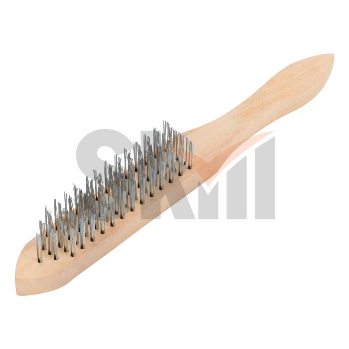 Щетка пятирядная металлическая с деревянной ручкой Sparta