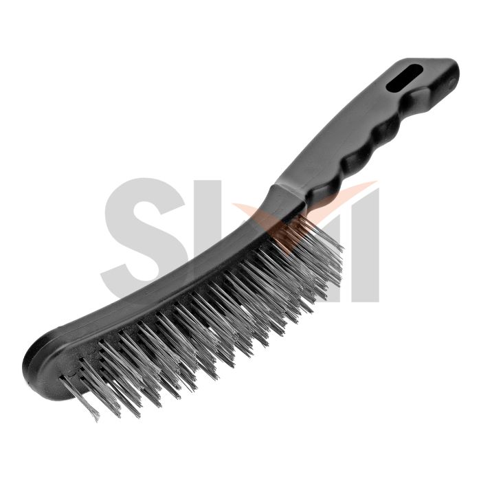Щетка пятирядная металлическая с пластмассовой ручкой Sparta