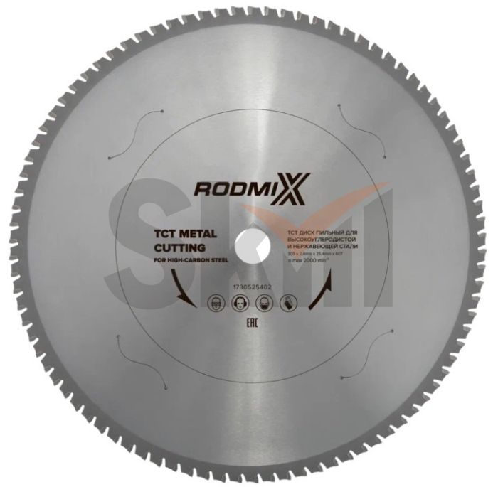 TCT Диск пильный для высокоуглеродистой стали 305х2,4х25,4х60Т