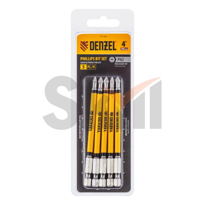 Бита PH2x100 мм, 5 шт. Denzel