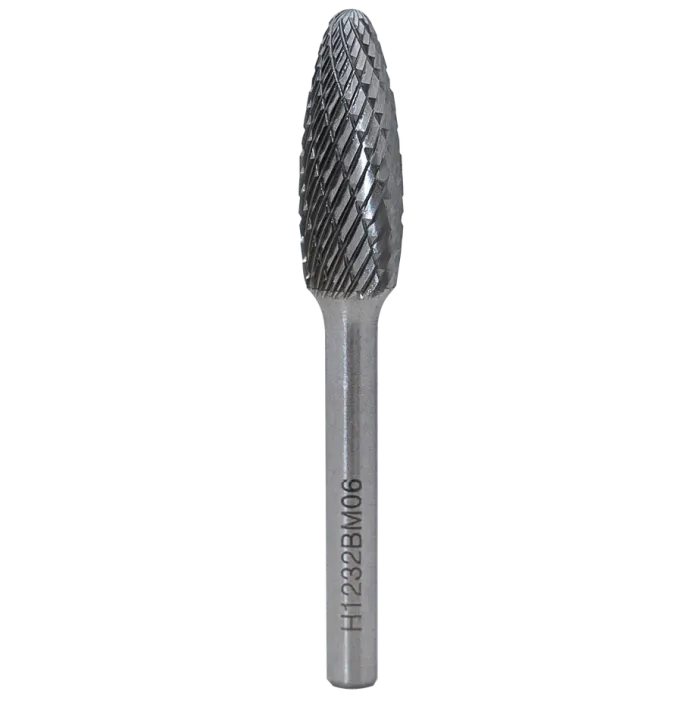 Борфреза пламевидная H 1,5х05 M03L38 двойная насечка