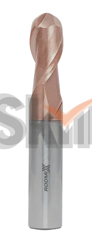 Концевая сферическая фреза 4 зуба, HRC 55, TiSiN 3x7x80 R1,5