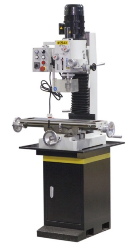 Станок фрезерно-сверлильный  Stalex BF30G, 700х190 мм, 1,1 кВт, 380В, 190 кг, c подставкой