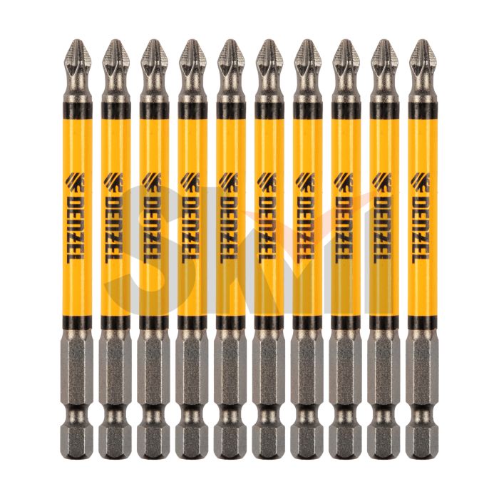 Бита PH2х90, сталь S2, цилиндр., 10 шт. Е 6,3 Denzel