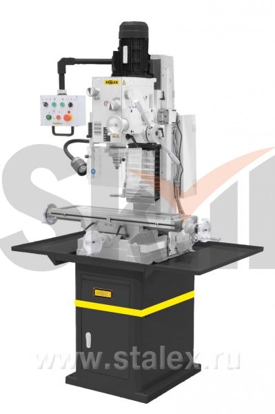 Станок фрезерно-сверлильный Stalex  BF45PF, 800х240 мм, с подставкой и автоподачей по оси Z, 380В