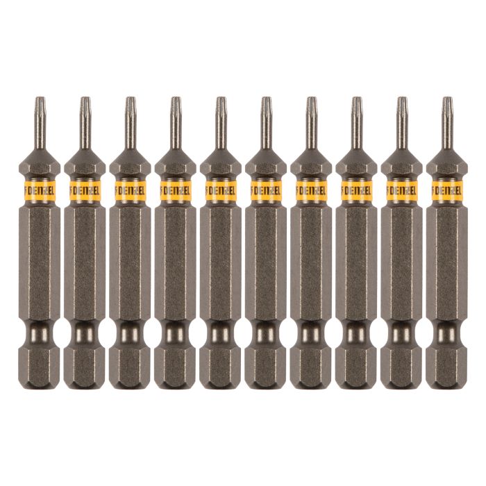 Бита TX 6х50, сталь S2, шестигранный профиль, 10 шт. Е 6,3 Denzel