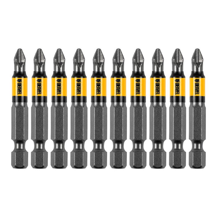 Бита PH2х50, сталь S2, цилиндр., 10 шт. Е 6,3 Denzel