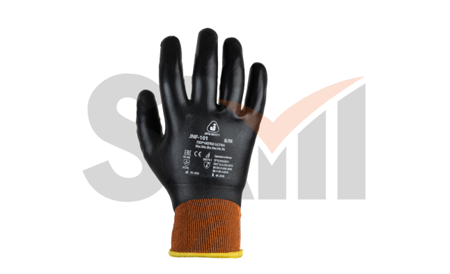 Ultra Защитные трикотажные перчатки Jeta Safety - L с полным пенонитриловым покрытием