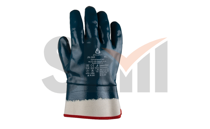 Atlant Защитные трикотажные перчатки Jeta Safety - L с полным нитриловым покрытием