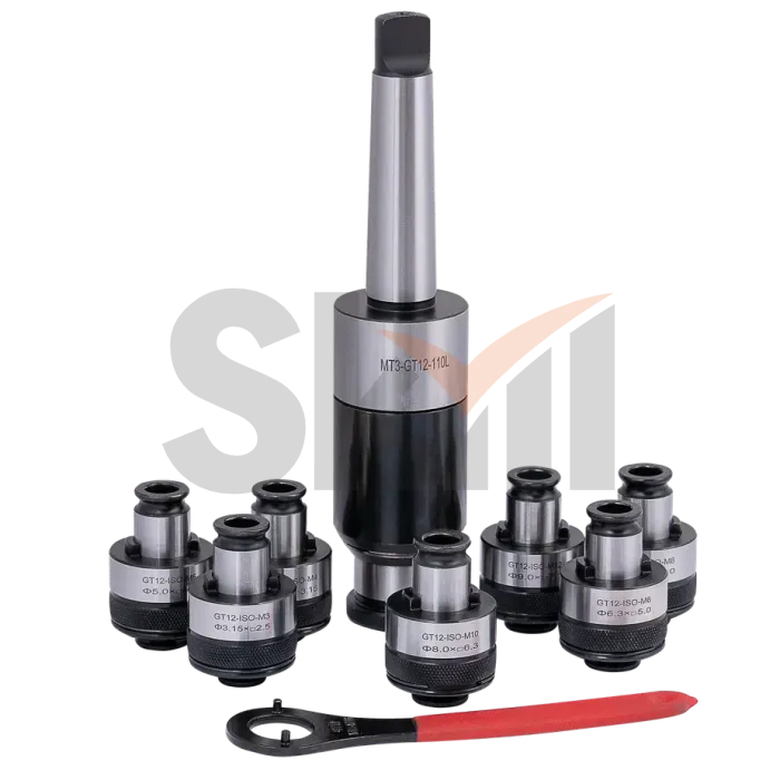 Набор держателей KM2 (МТ2)-GT12 с предохранительными головками (M3-M12) ISO